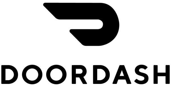 doordash black logo png