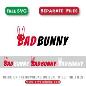bad bunny svg free bundle