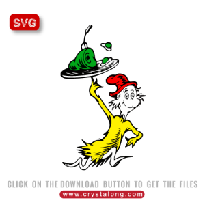 Green Eggs and Ham Svg design of famous children book