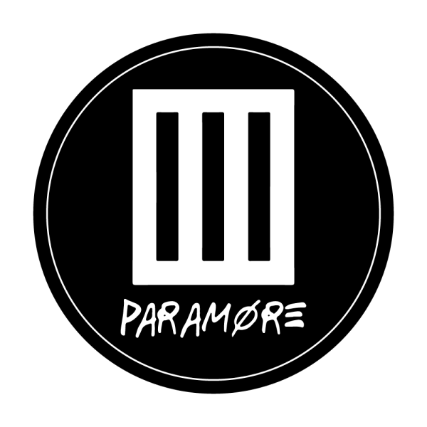 Paramore band logo black and white in circle for website and print only for personal use