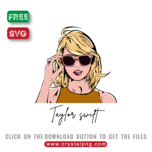 Free vector SVG illustration of Taylor Swift
