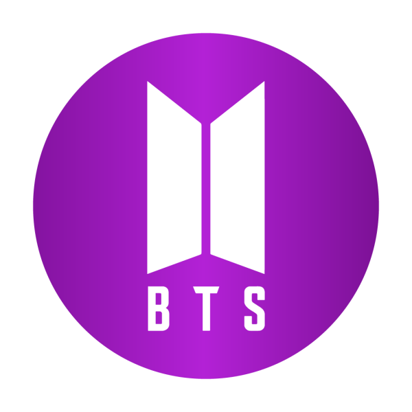 Bts purple and white png logo