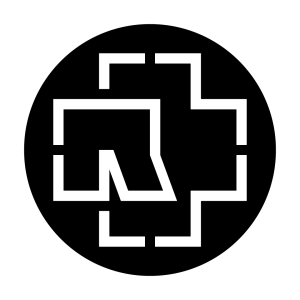 German band Rammstein Logo black and white png