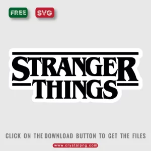 Stranger Things Svg logo with outline