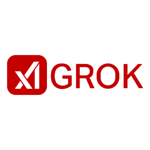 grok logo- new red hd transparent free download