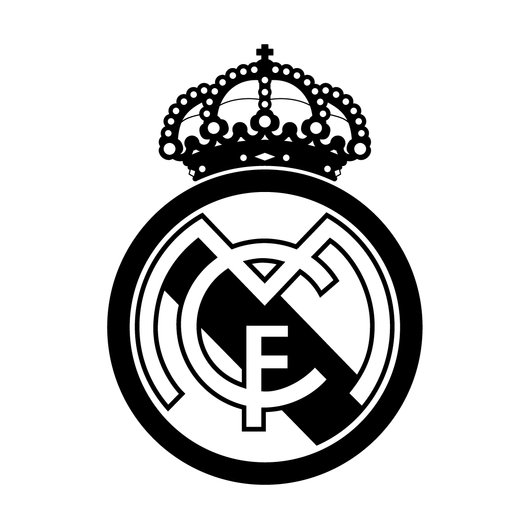 Real Madrid Logo Black And White
