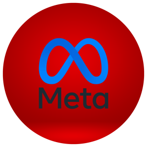 meta logo- new red hd transparent free download
