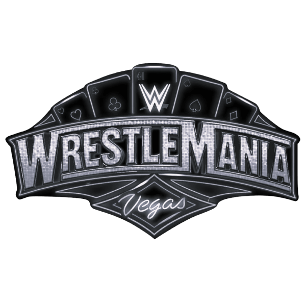 wrestlemania 41 logo- black white hd transparent free download