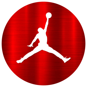 air jordan logo- red circle new transparent background free download