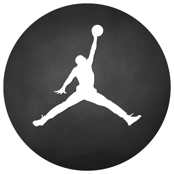 air jordan logo- black jumpman hd transparent free download