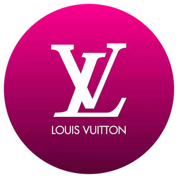 louis vuitton logo- new hd pink purple transparent free download
