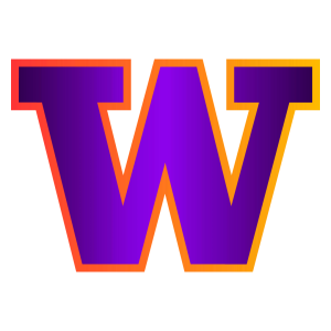 washington huskies logo- hd new purple gradient ncaa basketball transparent free download