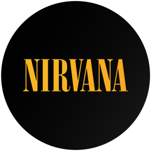 Nirvana logo-Hd Png file black/yellow color transparent background