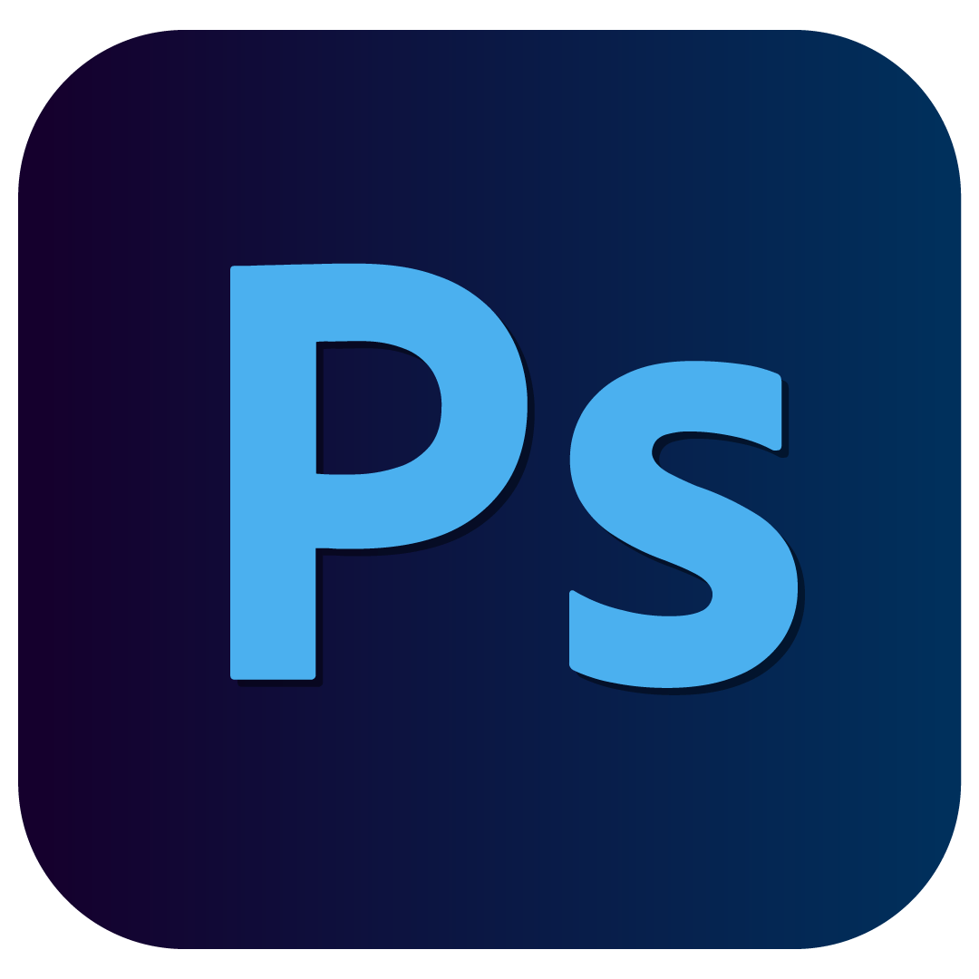 adobe photoshop logo- HD blue transparent background png icon free download