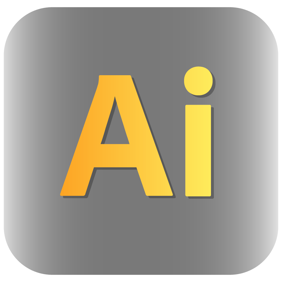 Adobe Illustrator Logo- HD silver transparent background PNG free download