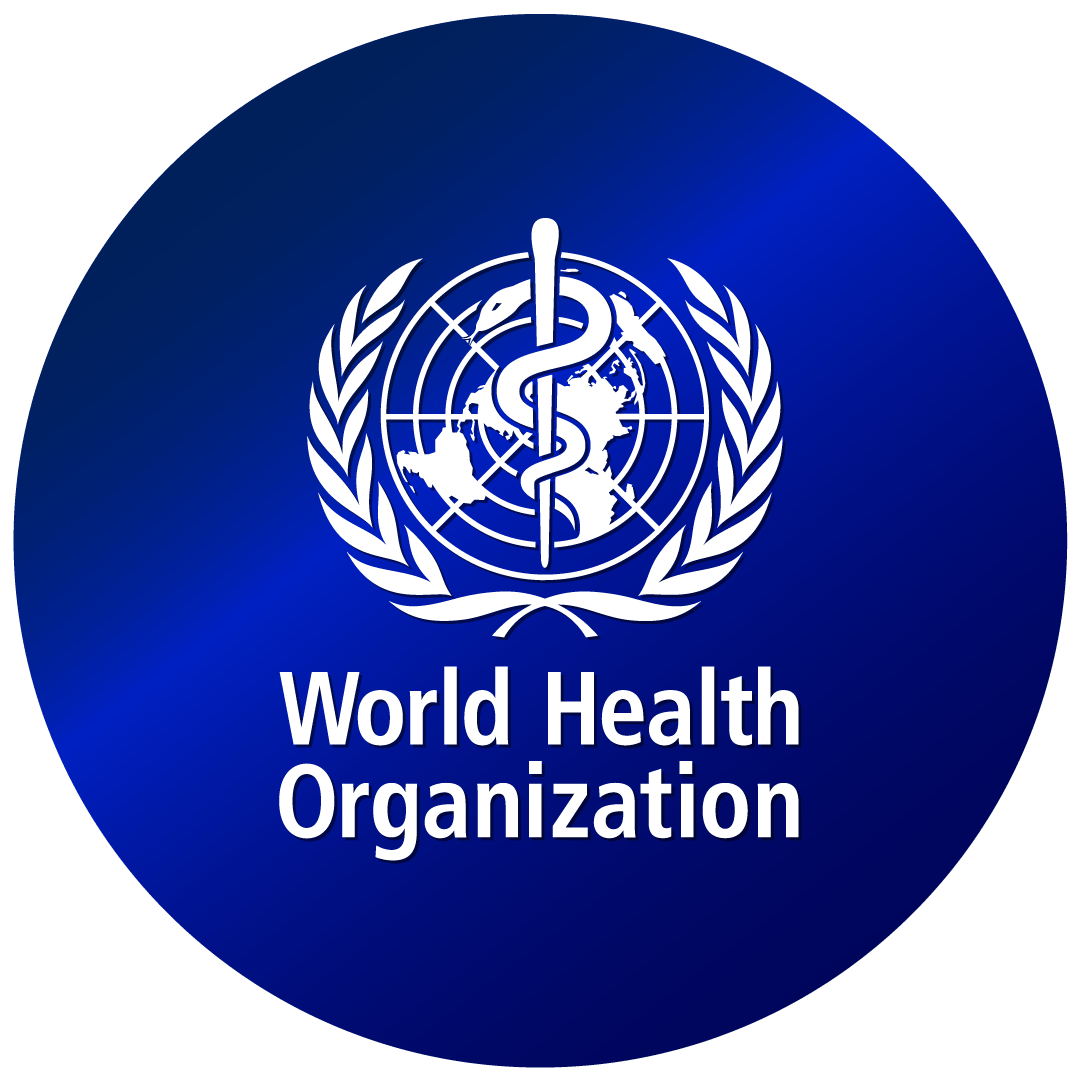 world health organization logo- WHO HD blue icon transparent background png free download
