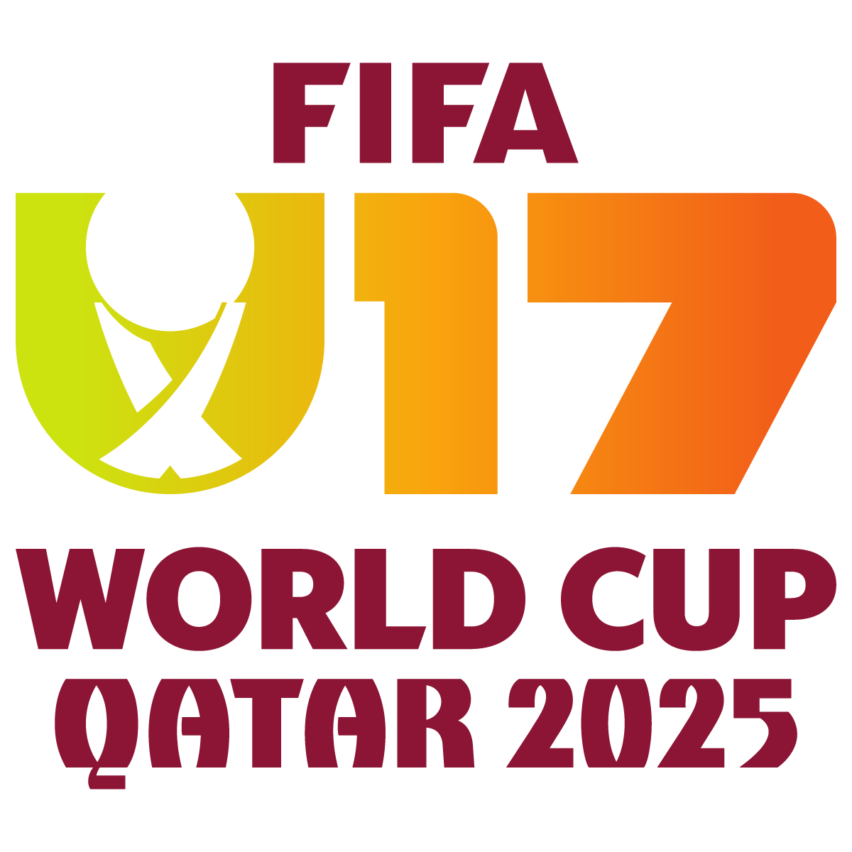 fifa u17 world cup logo- HD football event 2025 qatar transparent free download