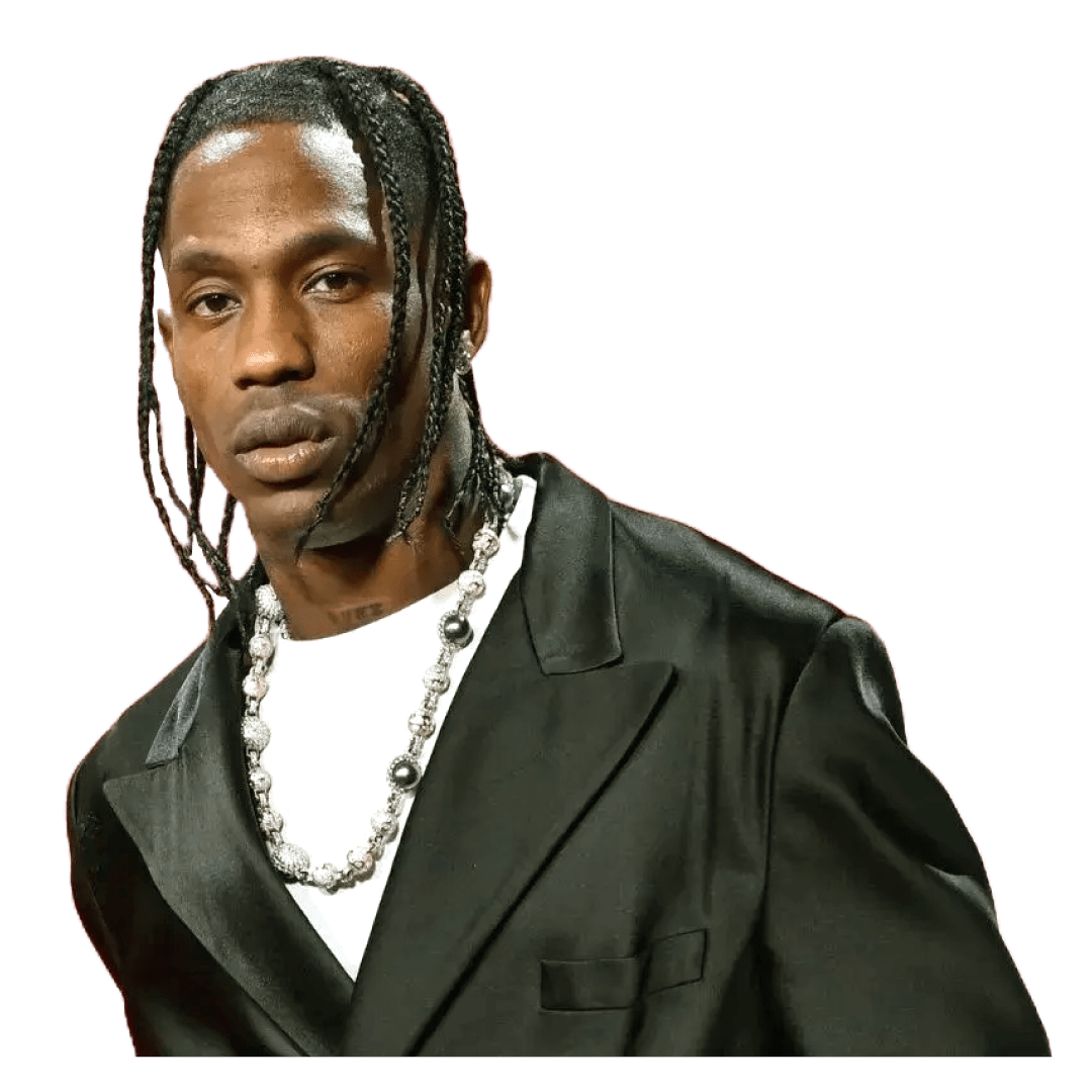 travis scott png- American rapper, songwriter, singer HD transparent background free download