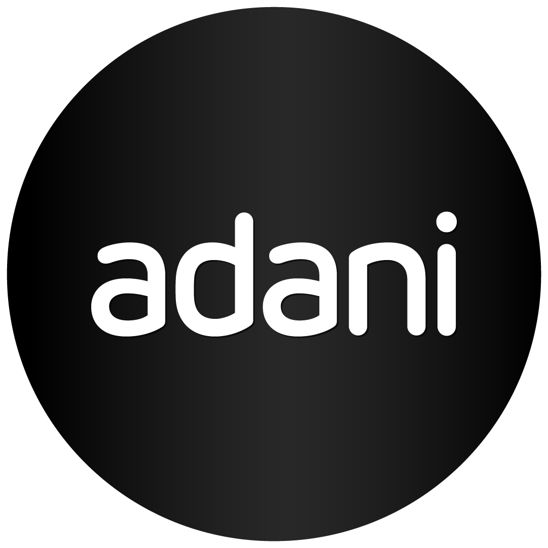 adani group logo- HD black white transparent png free download