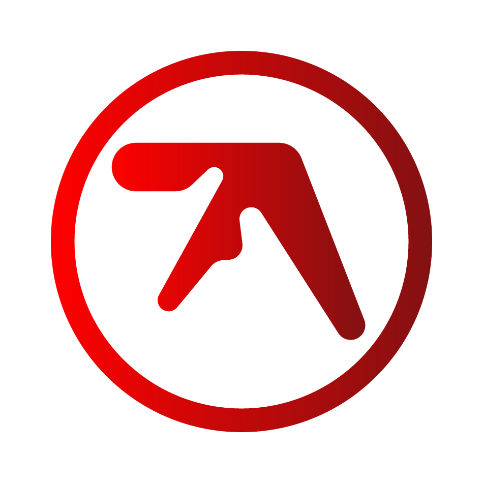 aphex twin logo- British famous warp music company HD red transparent background png free dowload