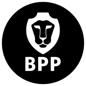 bpp university logo- England UK law university HD black and white transparent background png free download
