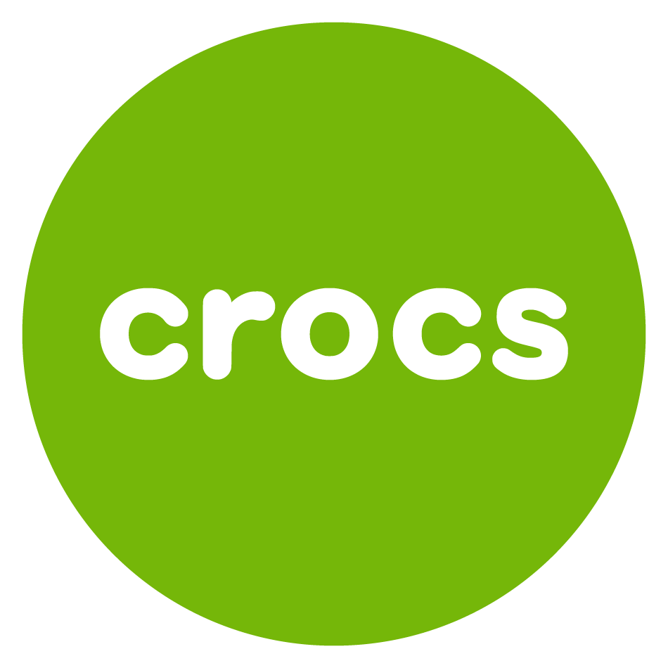 crocs logo- HD green white transparent background circle icon free download