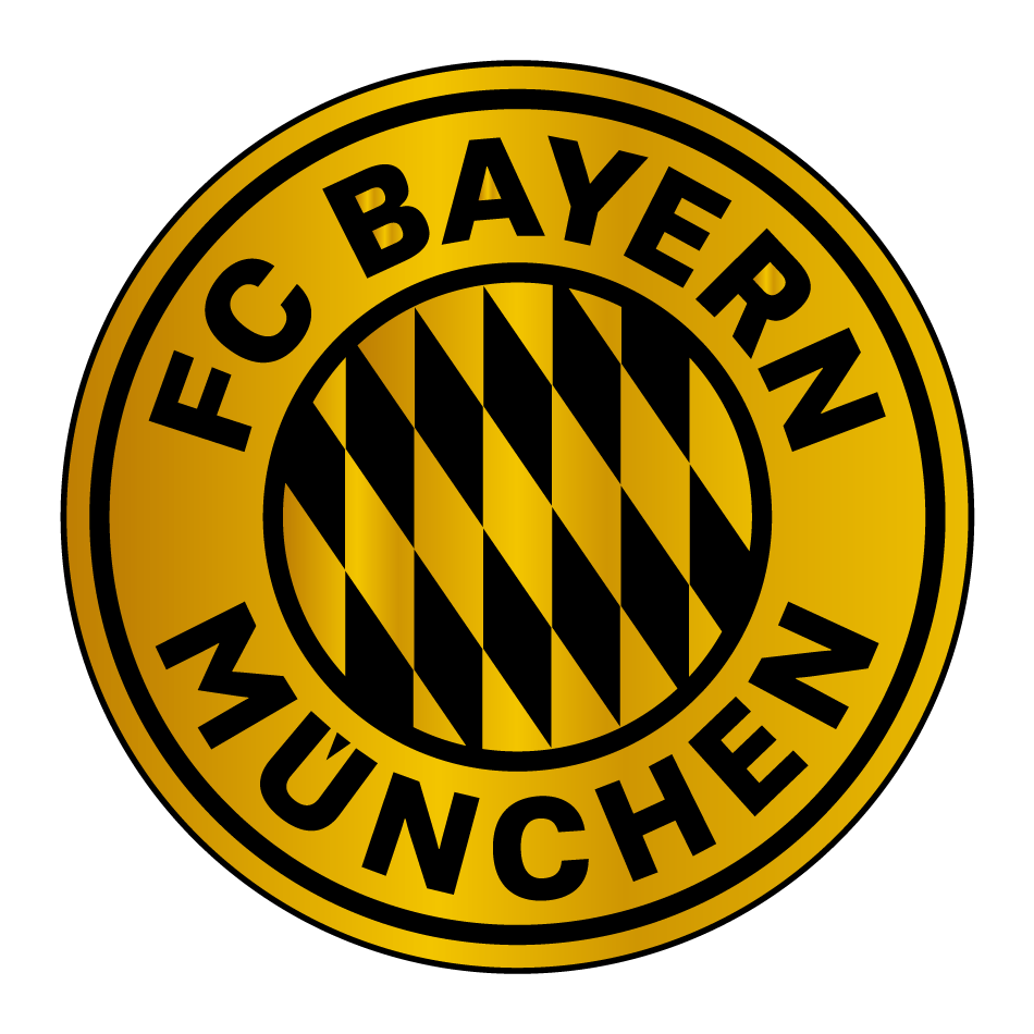 Bayern Munich Logo- HD golden german football team transparent background free download