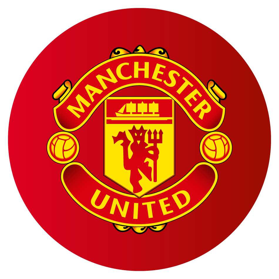 manchester united logo- famous FC football club HD transparent background free download