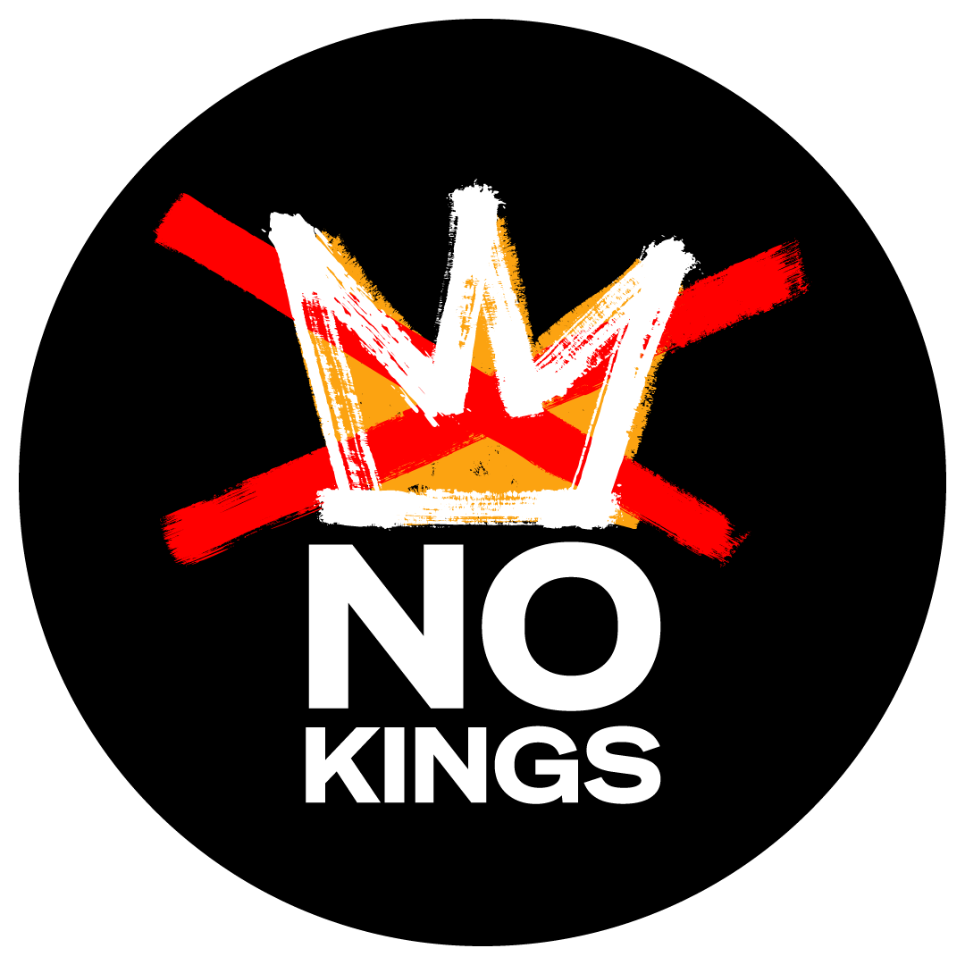 no kings logo- HD black color logo of American protest and anti-movement HD free download