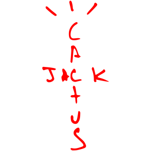 cactus jack logo- HD red records label travis scott transparent png free download