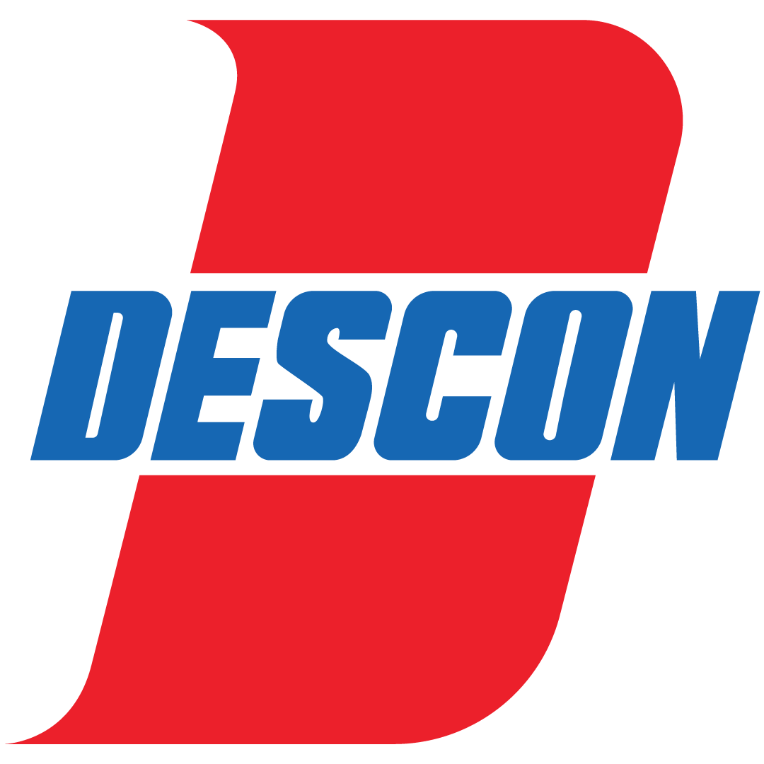 descon logo- HD red transparent background png free download