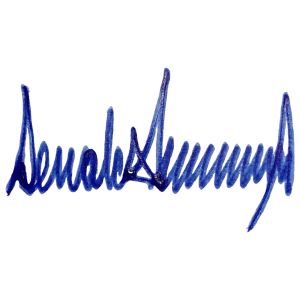 Donald Trump Signature PNG- American president sign HD transparent background png free download