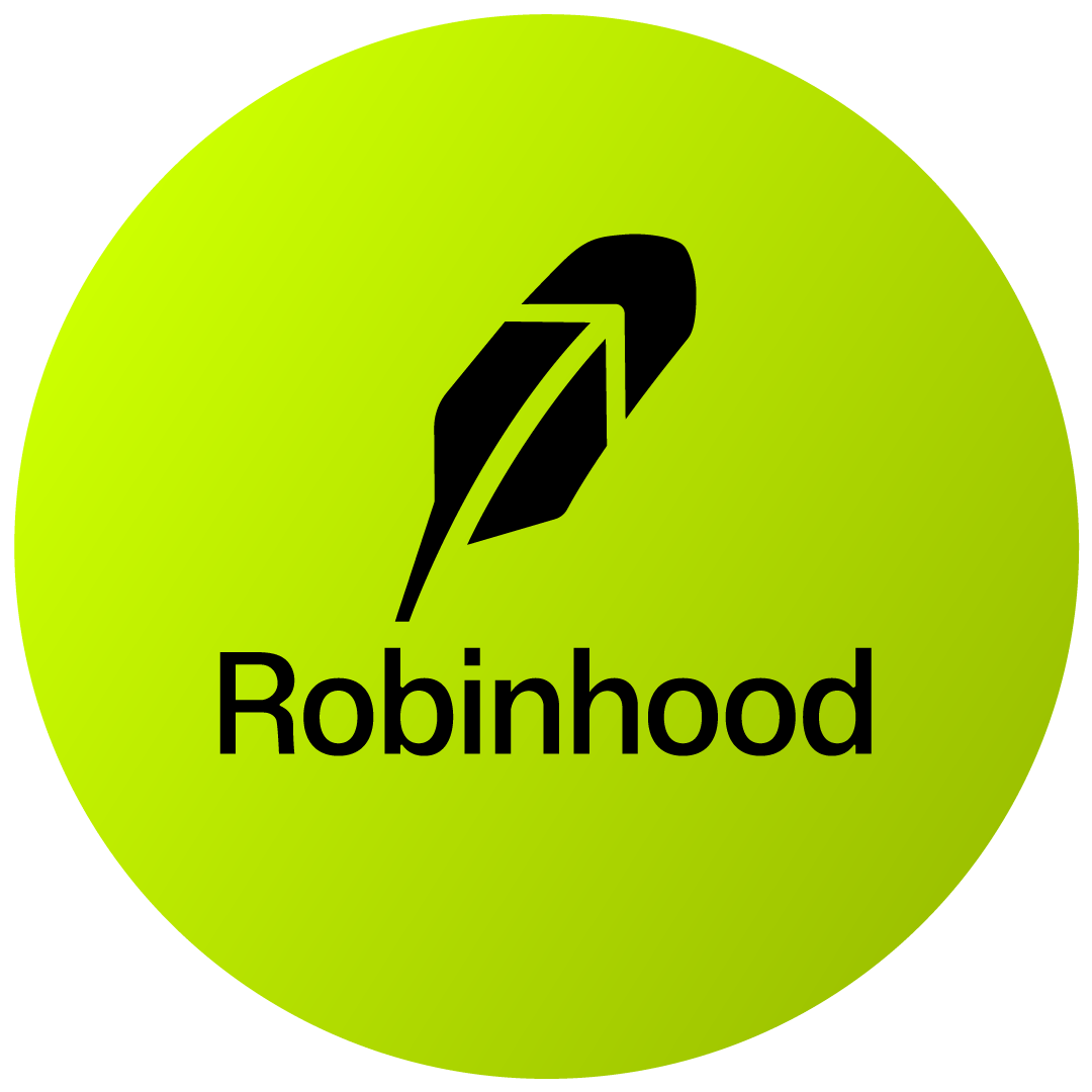 robinhood logo- American trading company HD transparent background black green icon free download