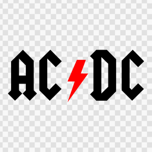 AC DC Logo- HD Transparent background png free download