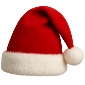 Christmas Hat PNG- Red christmas cap transparent background png free dowload