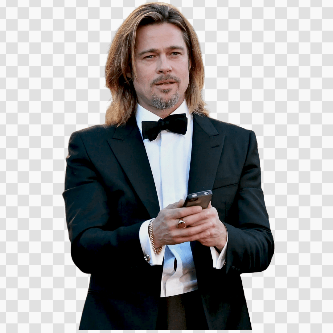 Brad Pitt PNG- American actor HD transparent background image free download