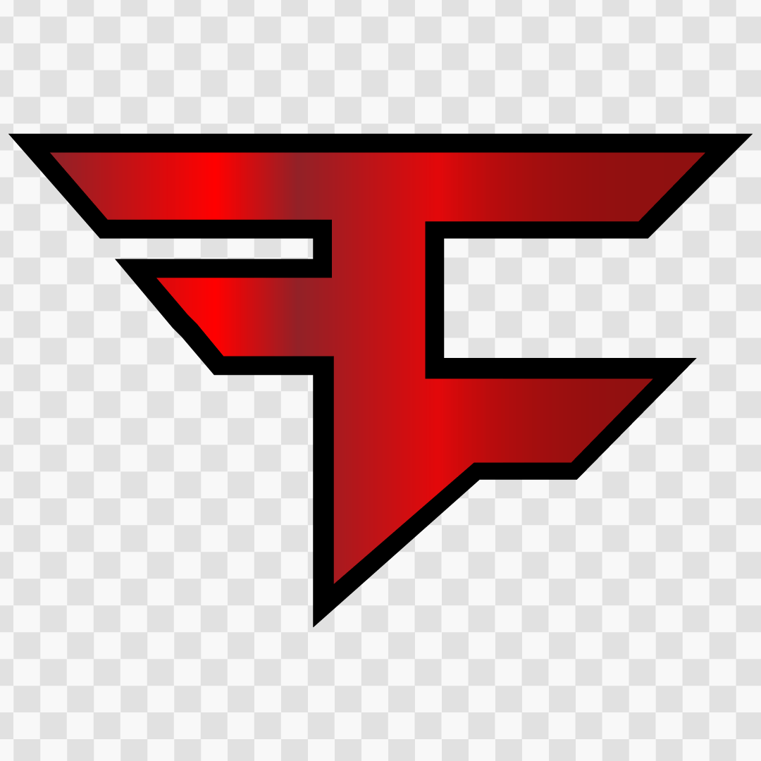 Faze Clan Logo- Esports gamers red HD transparent background png free download