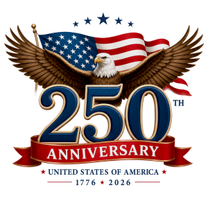 250th Anniversary PNG- USA 4th July independence day HD transparent logo free download