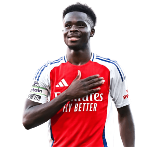 Bukayo Saka PNG- HD transparent background image free download