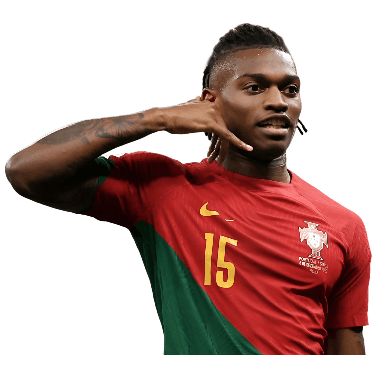 Rafael Leao PNG- HD transparent background image free download